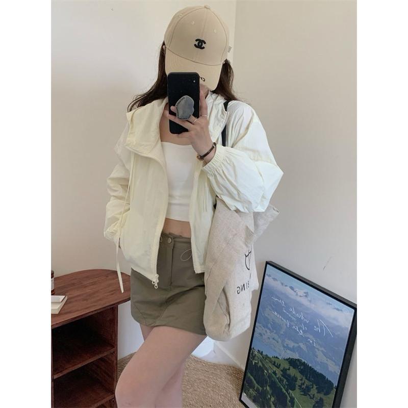𝐑𝐈𝐂𝐇｜現貨+預購♡夏季薄款雙拉鍊防曬外套-細節圖5