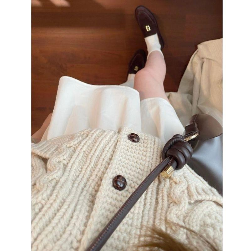 𝐑𝐈𝐂𝐇｜實拍*森系復古開衫馬甲+百搭襯衫兩件式上衣（預購）-細節圖3