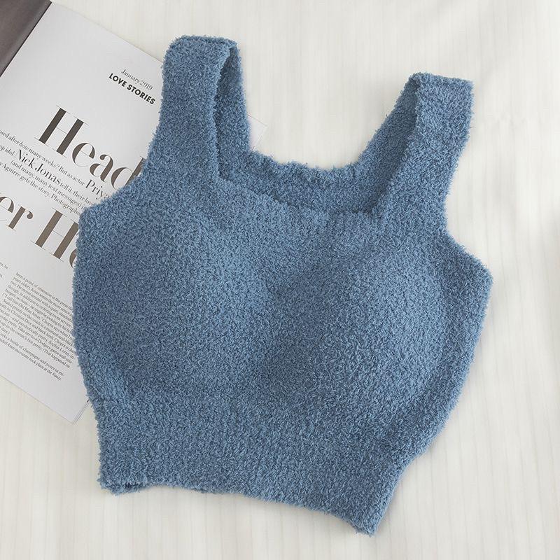 𝐑𝐈𝐂𝐇｜羊絨暖呼呼帶胸墊保暖內搭背心短款/長款（預購）-細節圖7