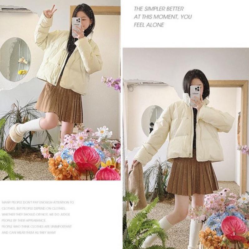 𝐑𝐈𝐂𝐇｜韓版短款羽絨外套白鴨絨簡約百搭-細節圖2