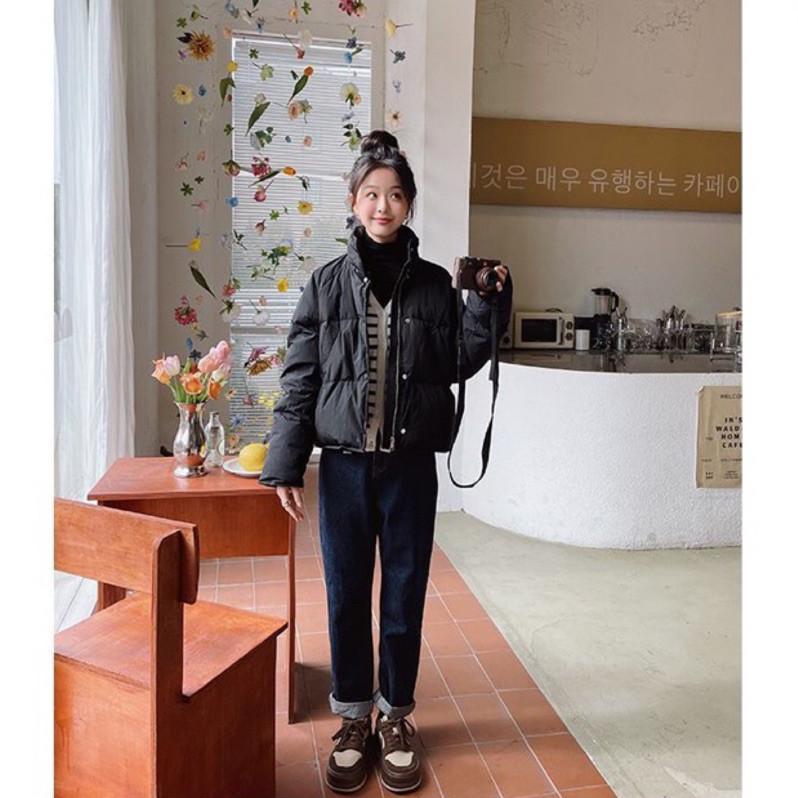 𝐑𝐈𝐂𝐇｜韓版短款羽絨外套白鴨絨簡約百搭-細節圖4