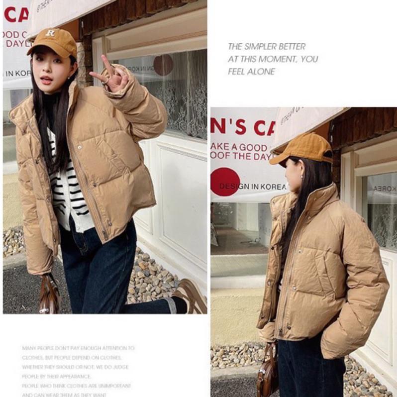 𝐑𝐈𝐂𝐇｜韓版短款羽絨外套白鴨絨簡約百搭-細節圖5