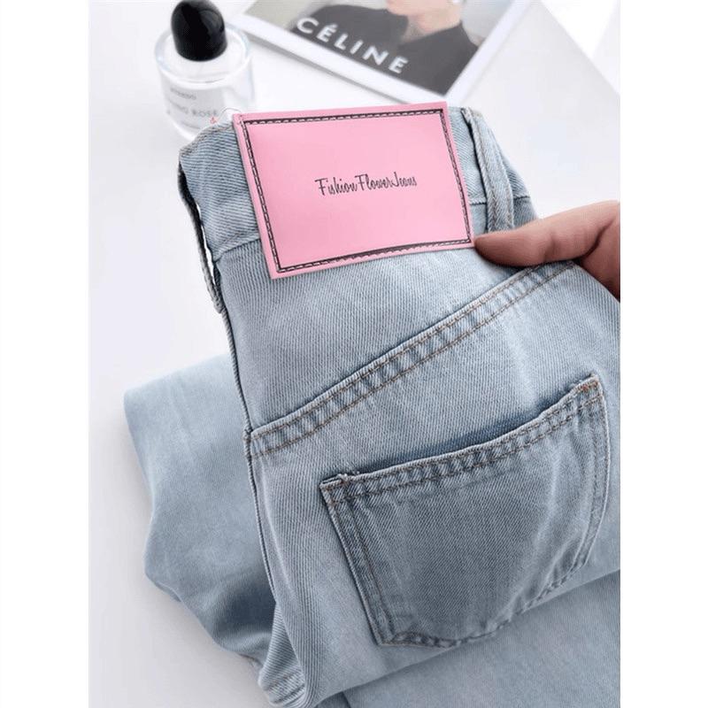 𝐑𝐈𝐂𝐇｜現貨+預購🫧天絲闊腿冰絲夏季薄款淺藍色牛仔褲-細節圖6