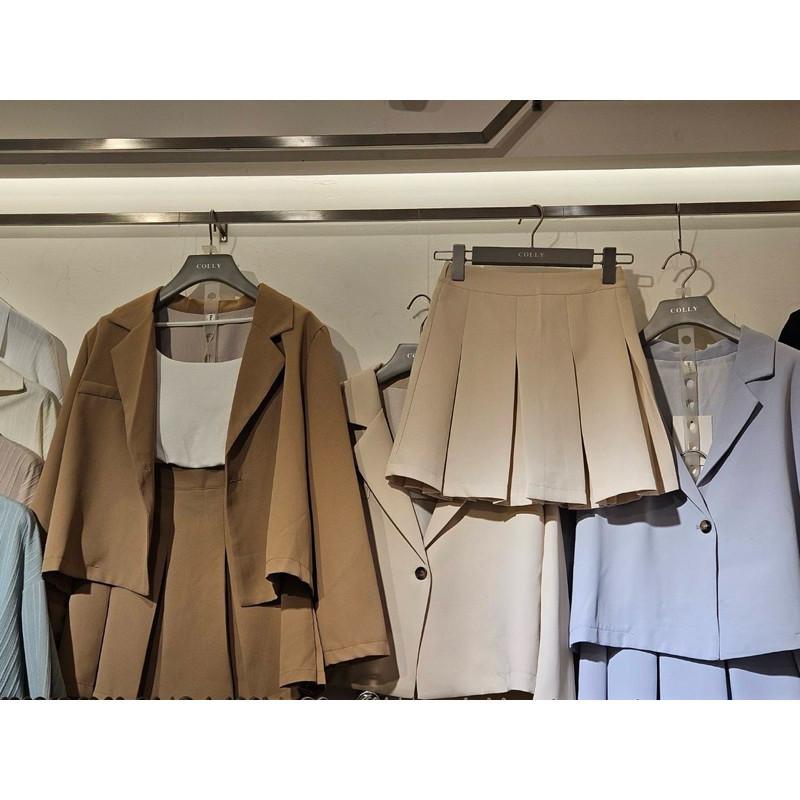 𝐑𝐈𝐂𝐇🏷️ 𝐒𝐚𝐥𝐞 ୨୧實拍*西裝外套+百褶裙兩件套🫧現貨-細節圖8