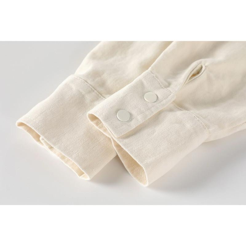 𝐑𝐈𝐂𝐇｜現貨+預購🫶🏻實拍*鹽系韓版襯衫疊穿披肩上衣-細節圖6