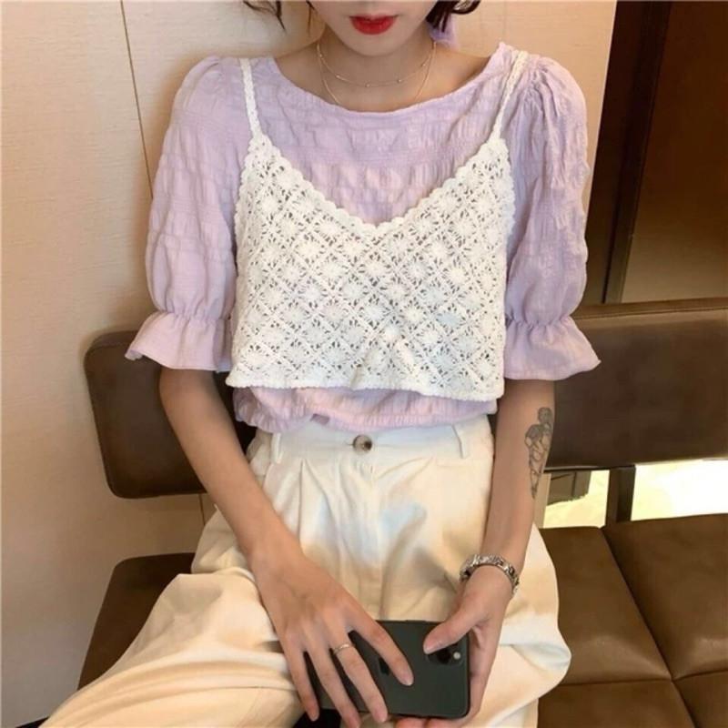 𝐑𝐈𝐂𝐇｜現貨🫶🏻外搭小吊帶短款百搭顯瘦背心-細節圖3