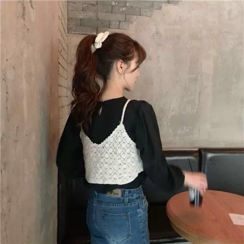 𝐑𝐈𝐂𝐇｜現貨🫶🏻外搭小吊帶短款百搭顯瘦背心-細節圖8