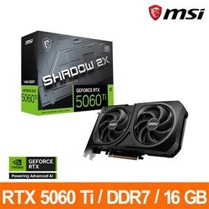 微星MSI RTX 5060 Ti 16G SHADOW 2X OC PLUS顯示卡