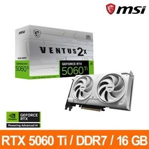 微星MSI RTX 5060 Ti 16G VENTUS 2X OC WHITE PLUS顯示卡