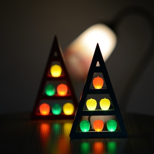 《希望之棲》【現貨含運】青森蘋果樹燈(紅色) 青森屋伴手禮 日本當地土產限定 蘋果聖誕樹 青森限定-細節圖2