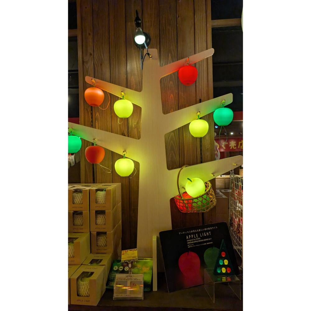 《希望之棲》【現貨含運】青森蘋果燈(紅色) 青森屋伴手禮 日本當地土產限定 2017弘前蘋果設計獎 青森限定-細節圖5