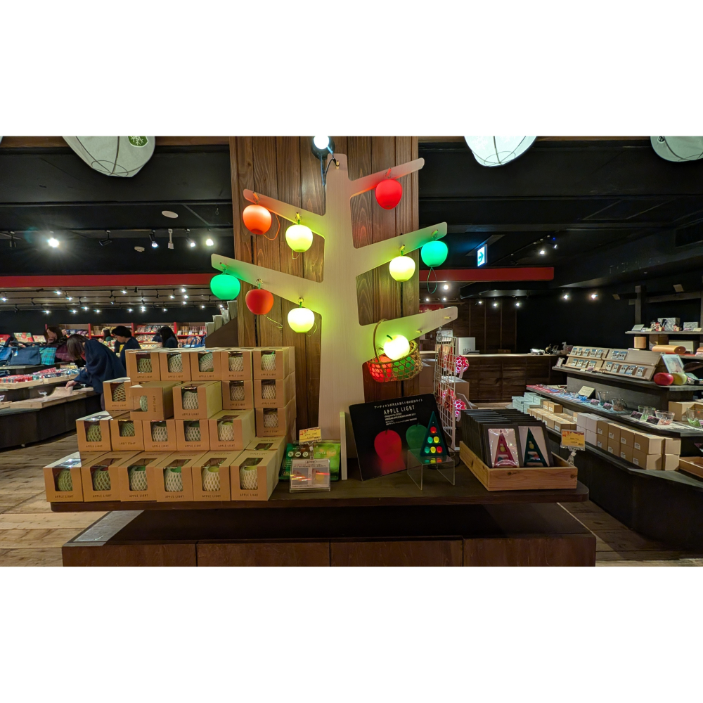 《希望之棲》【現貨含運】青森蘋果燈(紅色) 青森屋伴手禮 日本當地土產限定 2017弘前蘋果設計獎 青森限定-細節圖6