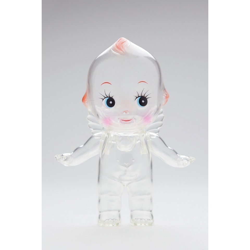 《希望之棲》【現貨】日本製透明Q比娃娃 尺寸15公分 透明Q比 復刻公仔 QPキューピ OBITSU製作所新品-細節圖2