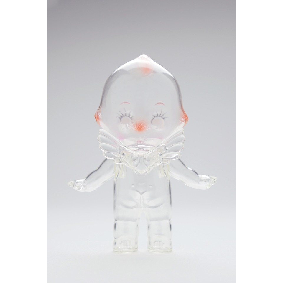 《希望之棲》【現貨】日本製透明Q比娃娃 尺寸15公分 透明Q比 復刻公仔 QPキューピ OBITSU製作所新品-細節圖4