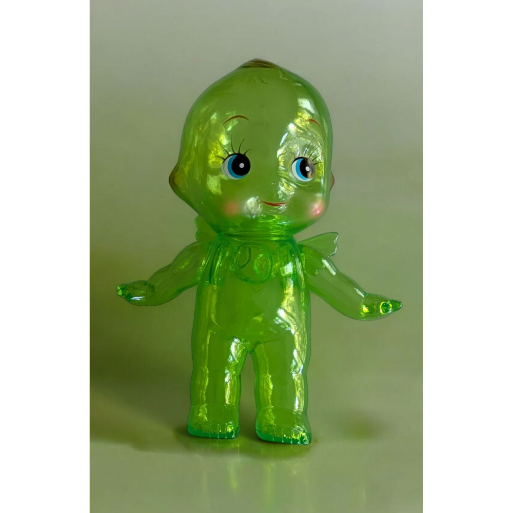 《希望之棲》【現貨】日本製透明Q比娃娃 尺寸15公分 透明Q比 復刻公仔 QPキューピ OBITSU製作所新品-細節圖7