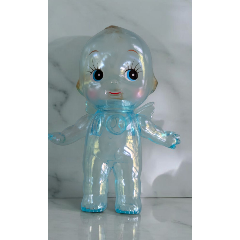 《希望之棲》【現貨】日本製透明Q比娃娃 尺寸15公分 透明Q比 復刻公仔 QPキューピ OBITSU製作所新品-細節圖8