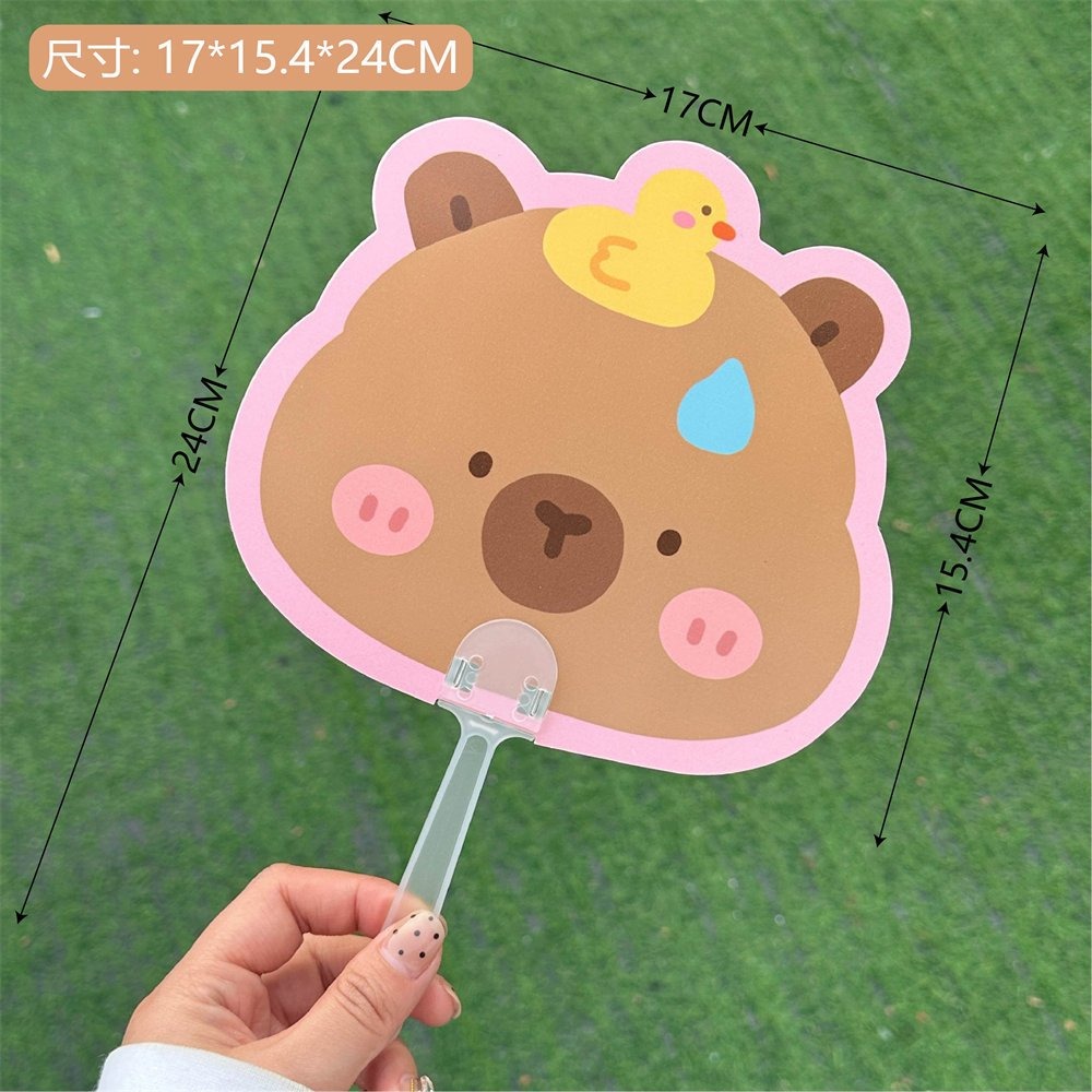 扇子 休閒扇子 手持扇  涼爽 可愛造型 卡通 異形扇 手柄扇 迷你便攜 隨身扇 批發 贈品 夏日公園清涼 越用越喜歡-規格圖9