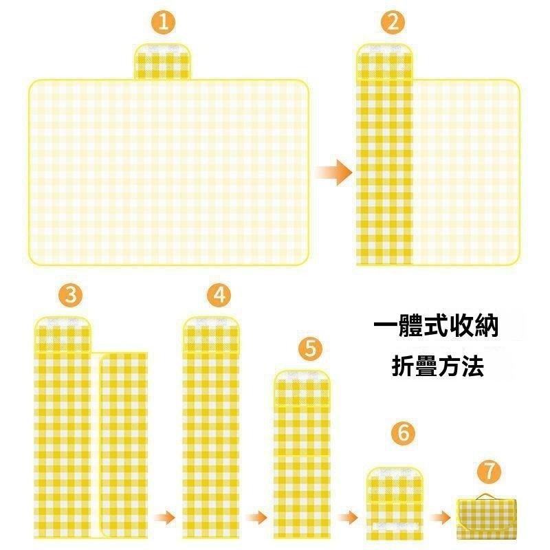野餐墊 防潮 草地墊 戶外 郊遊 便攜 地墊 餐墊 格子野炊墊 防塵 防水 旅遊 露營 睡墊 爬行墊 遊戲墊 帳篷墊-細節圖8