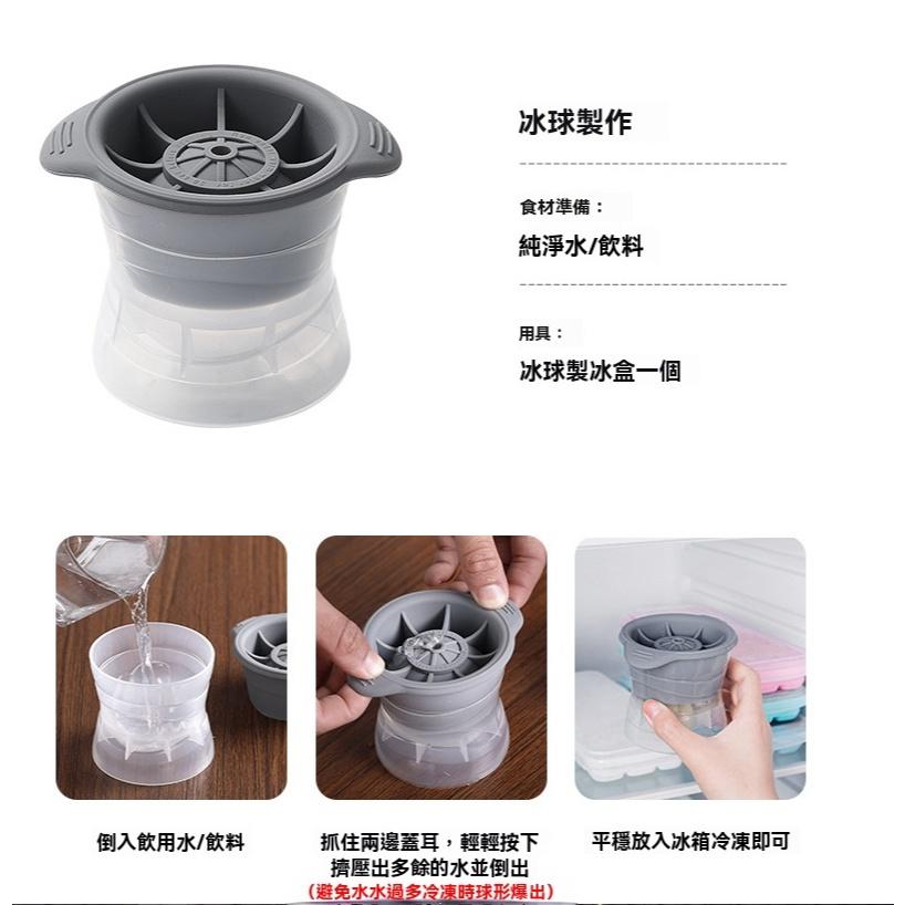 130ML 大冰球 威士忌冰球 製冰模具 冰塊球 可樂冰球 製冰球 水果冰 造型冰塊 球型冰塊盒 正方形冰塊-細節圖6