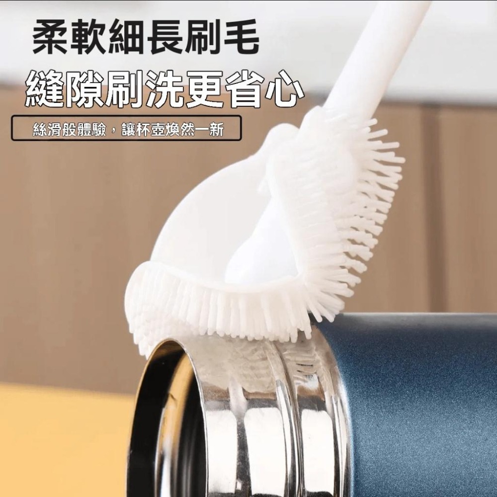 摺疊刷 刷杯子神器 奶瓶刷 瓶子刷 刷子 保溫瓶 茶壺 水杯 奶瓶 保溫瓶刷 清潔刷 多功能刷子 DIY 清潔 無死角-細節圖4