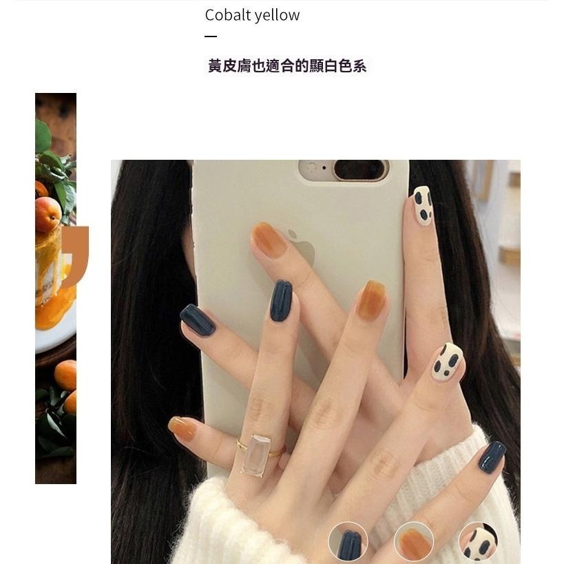 美甲 凝膠甲 甲油膠 光療甲油膠 免清上層甲油膠 快乾 無樹脂味 果凍膠 貓眼效果 磁性膠 可剝 顏色飽和＋封層セット-細節圖9