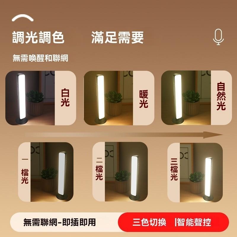 聲控燈 聲控燈具 語音控制燈 智能語音燈 聲控小夜燈 USB聲控燈 語音開關燈 臥室夜燈 即插即用 色溫調整 臥室首選-細節圖5