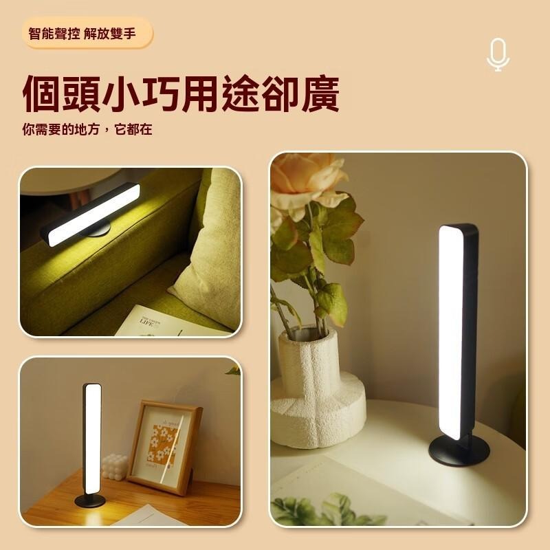聲控燈 聲控燈具 語音控制燈 智能語音燈 聲控小夜燈 USB聲控燈 語音開關燈 臥室夜燈 即插即用 色溫調整 臥室首選-細節圖7