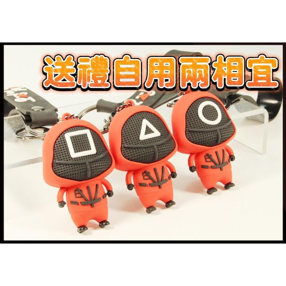 魷魚遊戲鑰匙圈 魷魚遊戲吊飾 魷魚遊戲周邊 魷魚遊戲公仔鑰匙圈 魷魚遊戲角色吊飾 魷魚遊戲人偶吊飾 魷魚遊戲玩偶鑰匙圈-細節圖7