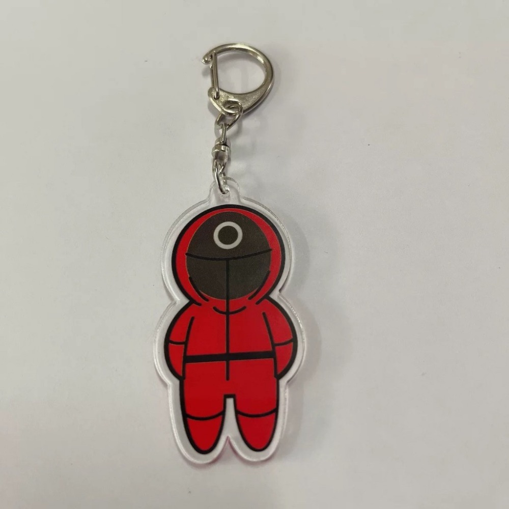 魷魚遊戲鑰匙圈 魷魚遊戲吊飾 魷魚遊戲周邊 魷魚遊戲公仔鑰匙圈 魷魚遊戲角色吊飾 魷魚遊戲人偶吊飾 魷魚遊戲玩偶鑰匙圈-規格圖7