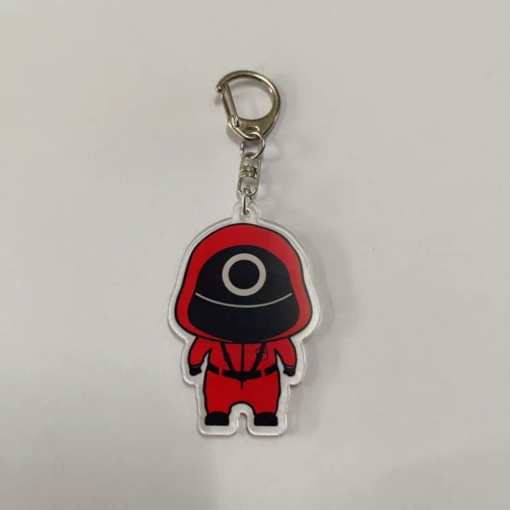 魷魚遊戲鑰匙圈 魷魚遊戲吊飾 魷魚遊戲周邊 魷魚遊戲公仔鑰匙圈 魷魚遊戲角色吊飾 魷魚遊戲人偶吊飾 魷魚遊戲玩偶鑰匙圈-規格圖7