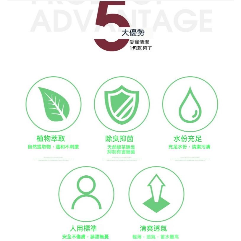 寵物濕紙巾 貓狗濕紙巾 寵物濕巾 加厚寵物濕巾 無香寵物濕巾 加厚韌性高 雙蓋鎖水 清理屁屁 眼部清潔 戶外擦腳 旅行-細節圖9