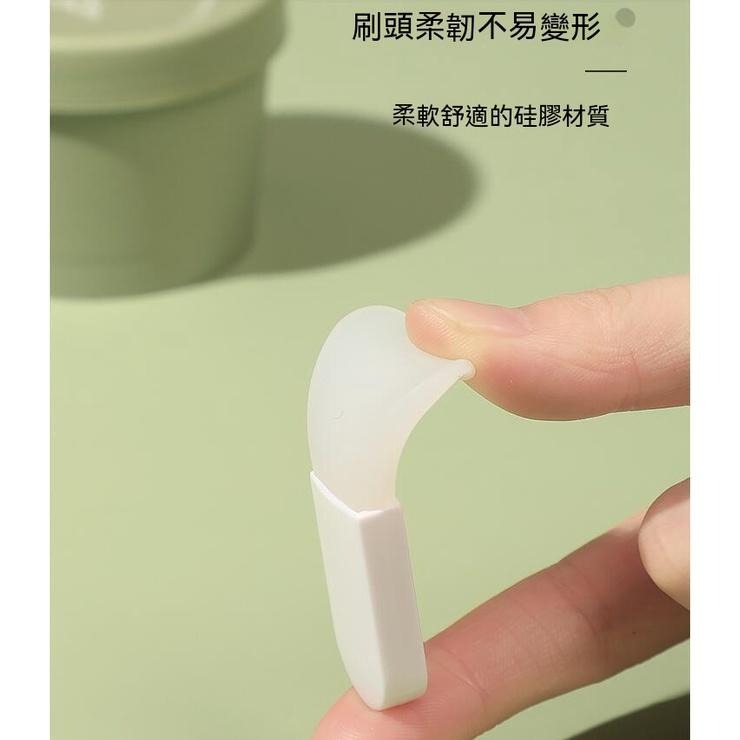 面膜刷 便攜迷你美容護膚矽膠面膜矽膠刷套裝泥膜刷臉部塗抹式美容化妝刷 矽膠面膜刷 敷臉刷 DIY 臉面保養刷 美容面膜刷-細節圖7