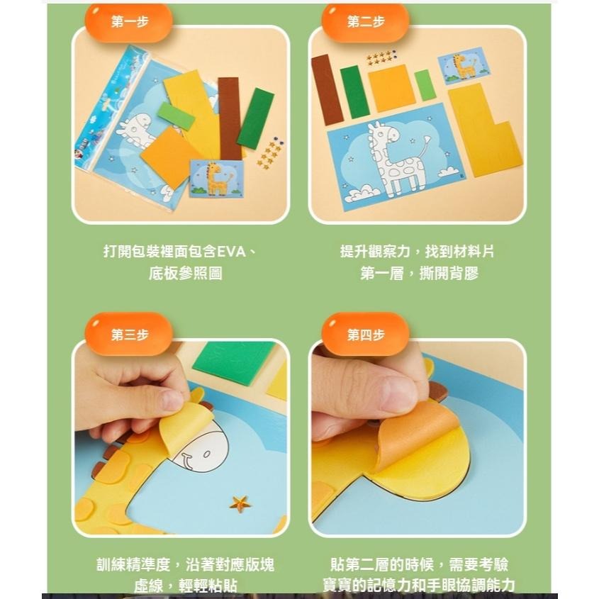 12片一組 3D力體貼畫  寶寶貼畫彩色可愛 3D立體泡棉 趣味貼畫  DIY立體手工貼畫 兒童海綿貼畫 EVA海綿貼畫-細節圖9