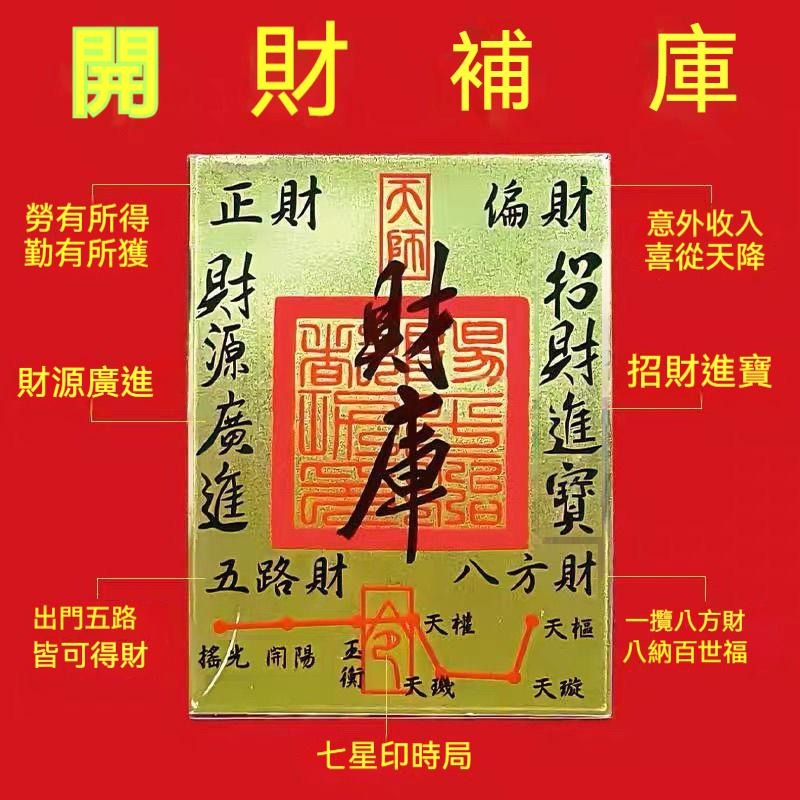10張50原 來財 2025年 陳天師加持 八方來財 開庫五路財源滾滾 招財進寶 聚財 手機殼 台灣現貨 GD生活批發-細節圖5