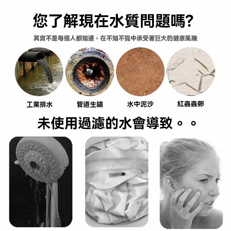 過濾器 淨水器 水質過濾 花灑過濾器 洗澡 家用 淋浴室 淨水器 五微米 pp棉 濾芯 沐浴過濾 淨水通用 GD生活批發-細節圖6