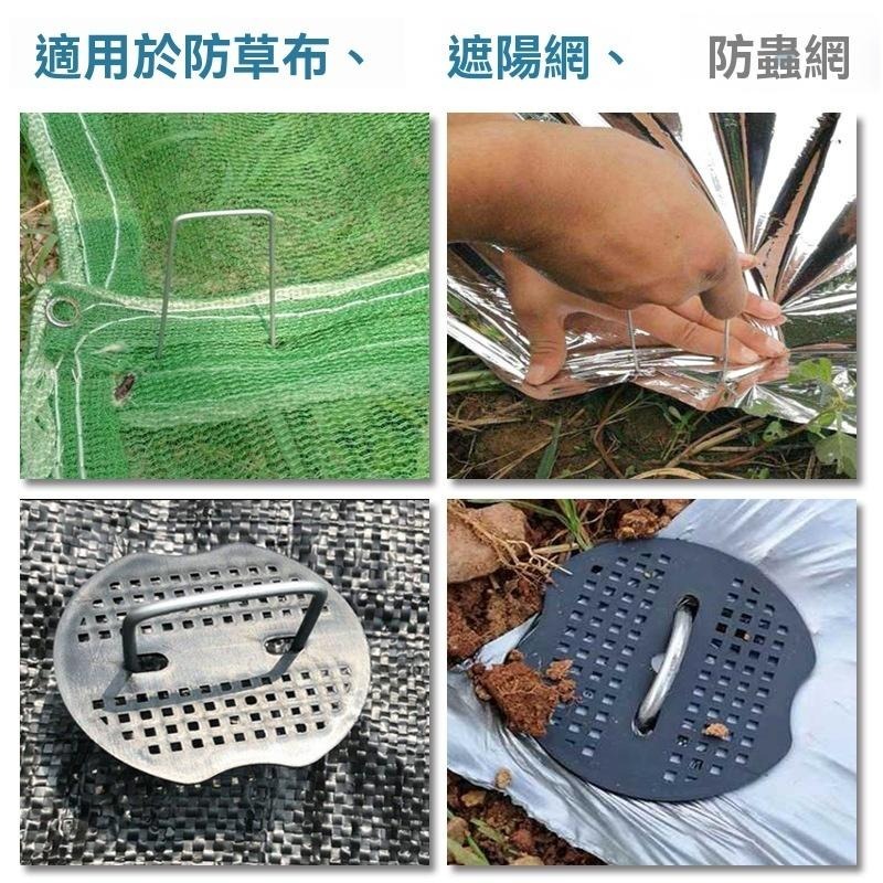 50個50元 不鏽鋼U型 地釘 批發 戶外 草皮 植物園釘 防草布 地膜 U型 固定地釘 地佈釘 倒刺釘 固定釘-細節圖2