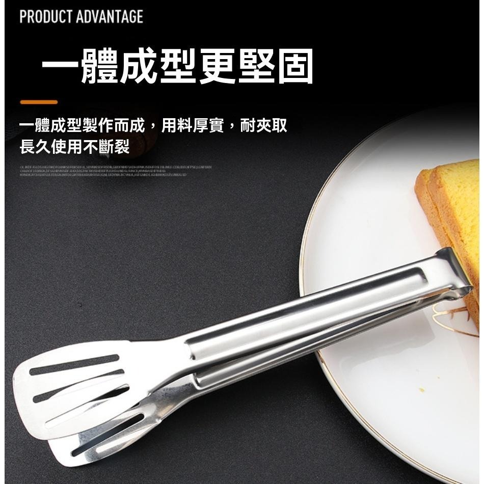 夾子 露營 烤肉 聚會 食品夾 廚房 不鏽鋼夾 燒烤夾 拌菜 氣炸鍋 麵包夾 餐具 叉子 結實耐用 GD生活批發-細節圖4