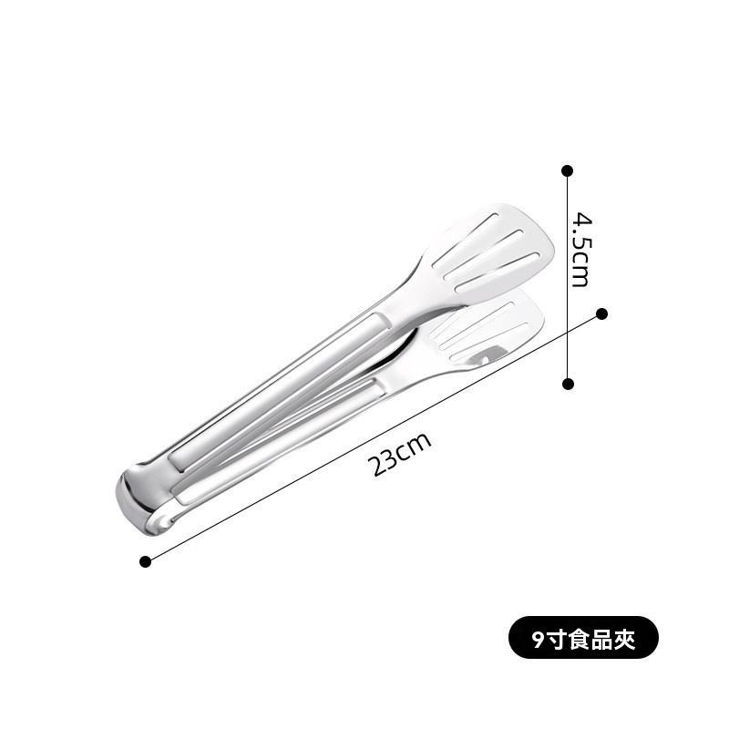 夾子 露營 烤肉 聚會 食品夾 廚房 不鏽鋼夾 燒烤夾 拌菜 氣炸鍋 麵包夾 餐具 叉子 結實耐用 GD生活批發-細節圖8