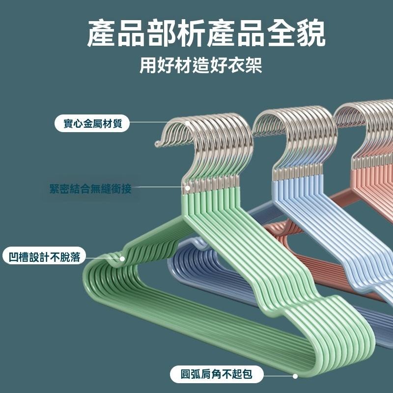 10之30元 衣架【止滑衣架】不鏽鋼衣架 防滑 無痕衣架 防滑衣架 曬衣架 晾衣架 掛衣架 兒童衣架 毛衣衣架 掛勾衣架-細節圖2