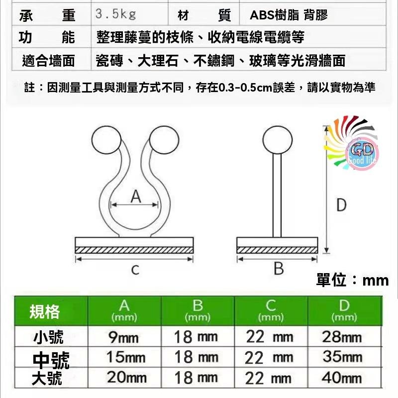 10個10元 收納 束帶 綠蘿固定器直銷藤蔓植物固定夾子免打孔 電線固定 整理線 固定線 爬牆固定器藤蔓固定器 綠植-細節圖3