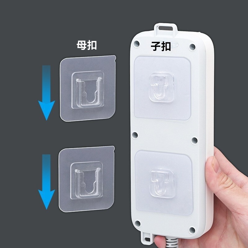 10個20元 收納 貼片子母扣 子母扣 公母扣 卡扣貼 置物架貼 黏貼式 貼片 黏貼 免釘貼片 卡扣貼片 強力貼片-細節圖2