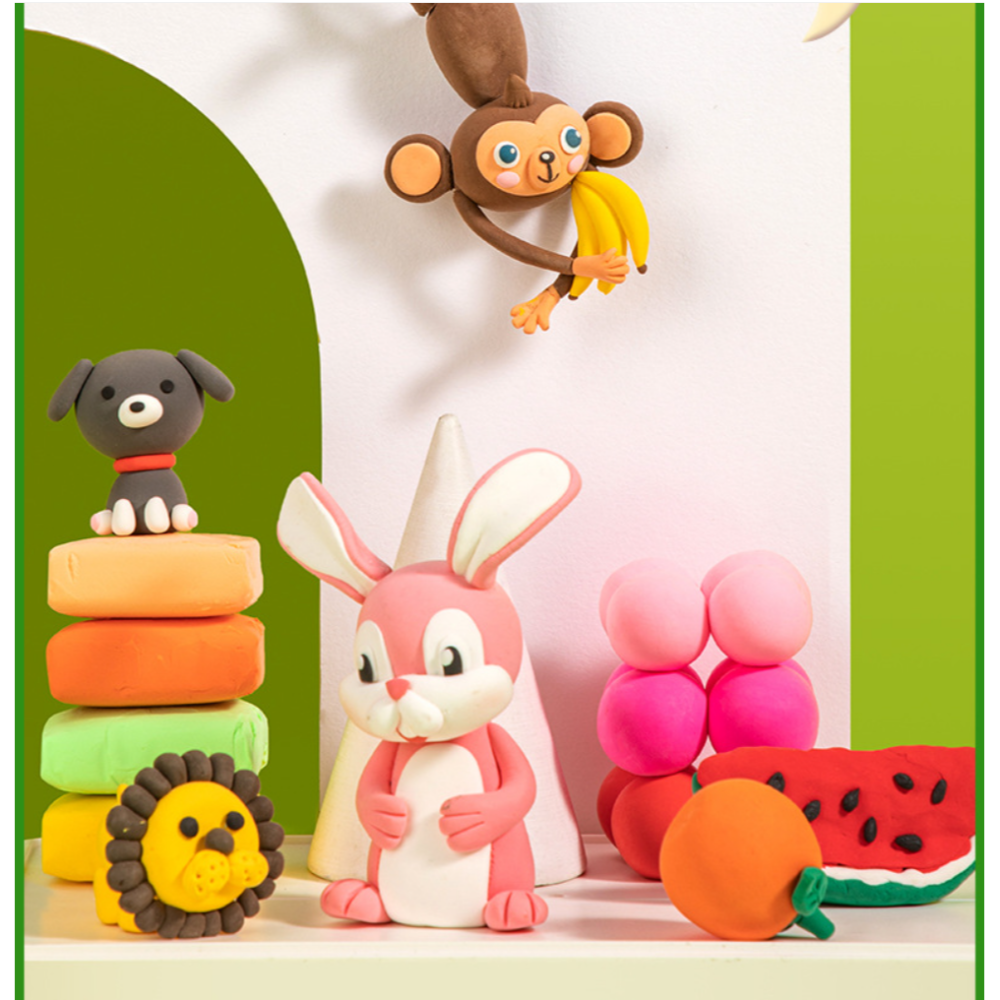 12個24元 超輕黏土 黏土 彩泥 太空泥 DIY 創意 贈品 百變黏土 多色 補土 輕黏土 DIY工具 橡皮泥-細節圖7