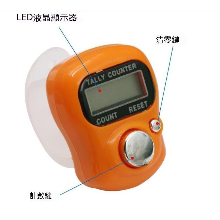 5個40元 計數器 跑步計時器 手指計數器 念佛計數器 電子計數器 指環計數器 戒指計數器 人數統計 顏色隨機【貝比】-細節圖7