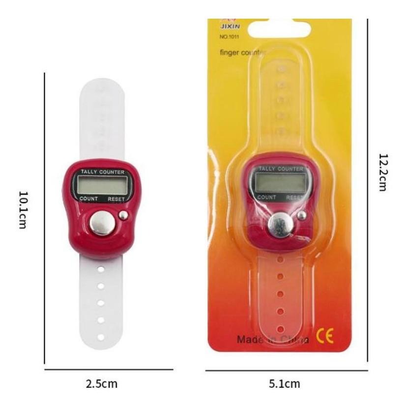 5個40元 計數器 跑步計時器 手指計數器 念佛計數器 電子計數器 指環計數器 戒指計數器 人數統計 顏色隨機【貝比】-細節圖9