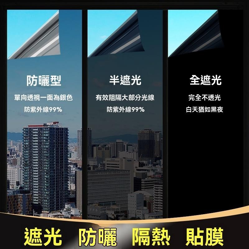 防曬 防窺膜 冰膜 隔熱貼 隔熱紙 防爆膜 避光貼 隔熱膜 玻璃貼 不透光 隔熱膜 DIY 玻璃貼 窗戶反光鏡面膜 遮陽-細節圖8