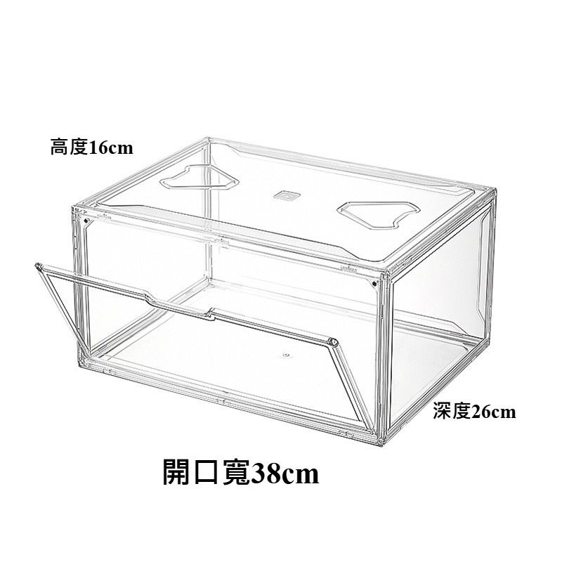 潮范收納鞋盒 收納盒 鞋盒 加厚鞋盒 運動鞋 收納櫃 收納 收納鞋盒 收藏盒 鞋櫃 房間收納 展示盒 小包收納盒 公仔-規格圖9