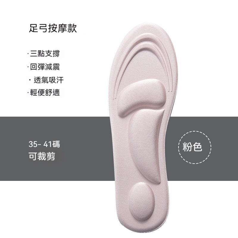 4D鞋墊 紓壓 旅遊鞋墊 鞋墊 舒緩 放鬆 久站舒緩神器 足弓保護 增高鞋墊 記憶鞋墊 高跟鞋墊 足弓保護 彈性 透氣-規格圖9