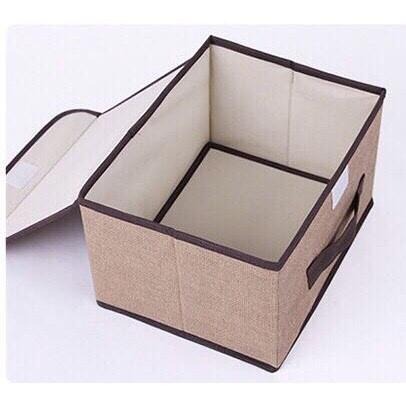 收納盒 收納 棉麻折疊收納箱 衣物內衣整理箱床底 居家收納 兒童衣服儲物箱 桌上收納 收納籃 棉麻收納籃收納袋-細節圖3