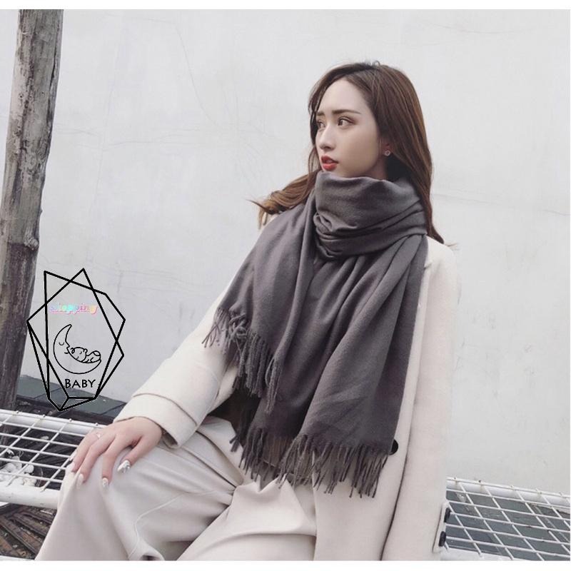 圍巾 冬季圍巾 保暖圍巾 女生圍巾 男生圍巾 情侶圍巾 羊毛圍巾 大圍巾 百搭圍巾 純色圍巾 學生圍巾 針織圍巾-細節圖3