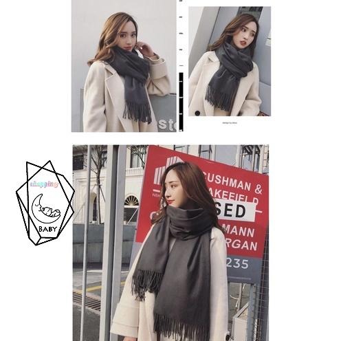 圍巾 冬季圍巾 保暖圍巾 女生圍巾 男生圍巾 情侶圍巾 羊毛圍巾 大圍巾 百搭圍巾 純色圍巾 學生圍巾 針織圍巾-細節圖6